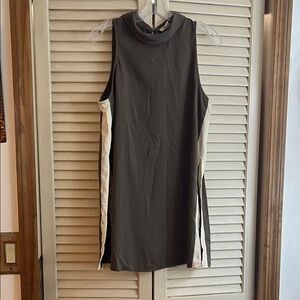 Forever 21 dark Green Tunic with Cream Stripes